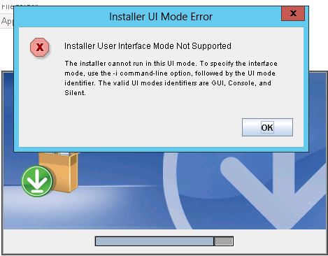 Installer user interface mode not supported dell supportassist laptop